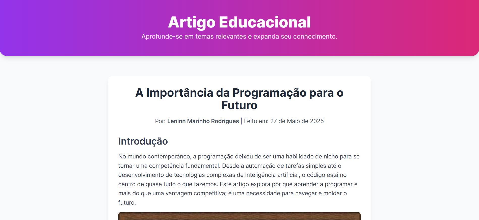 Blog Pessoal